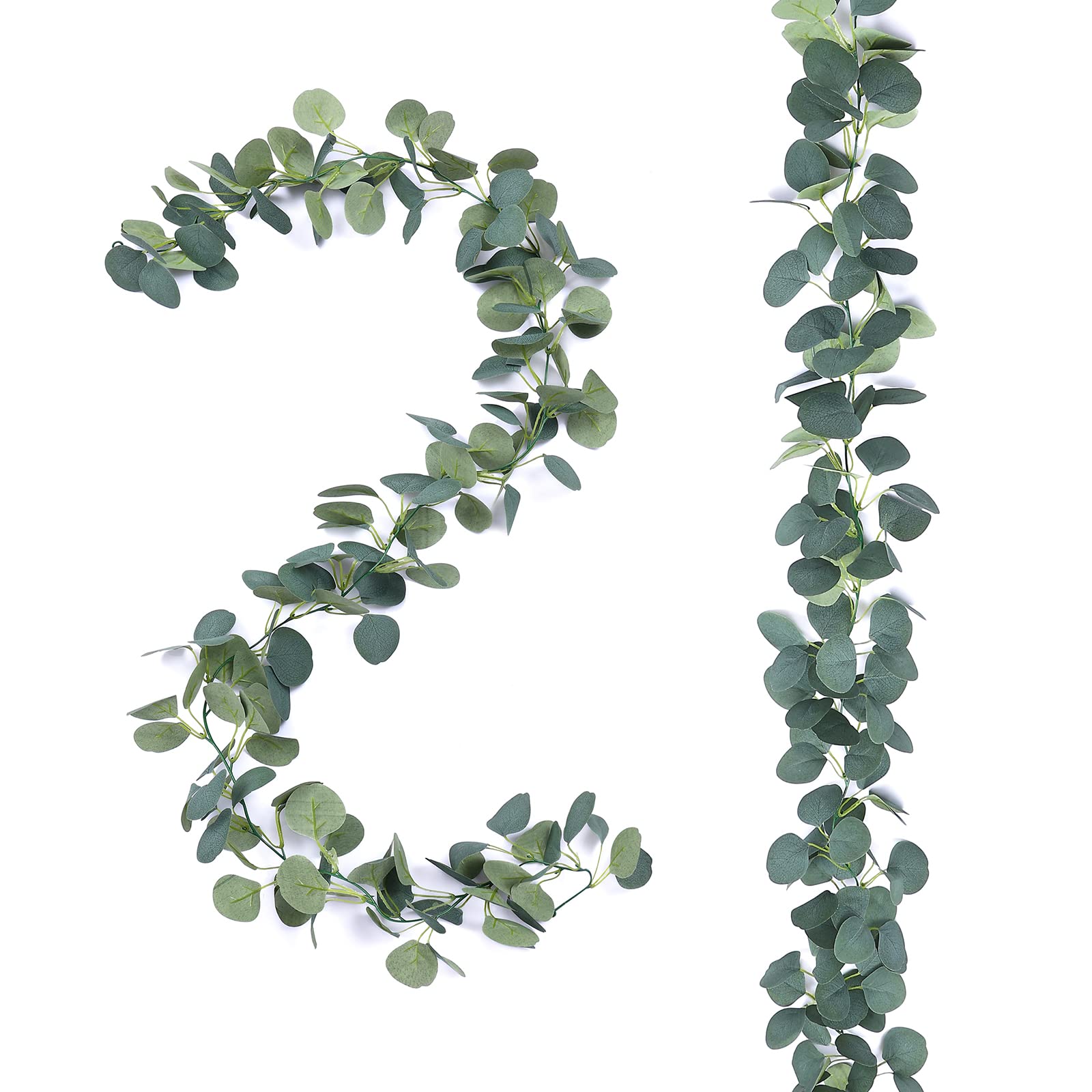 Amazon.com: FUGZAUD 2 Pack Artificial Eucalyptus Garland